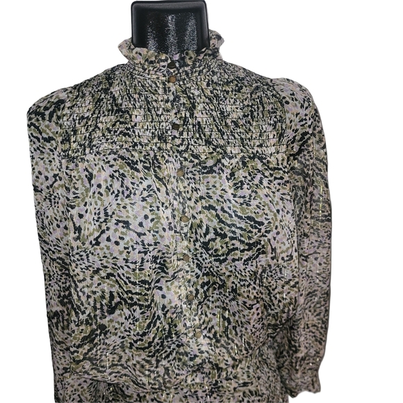 Garcia Chic Leopard Print Top and Skirt Set XS - Picture 2 of 8